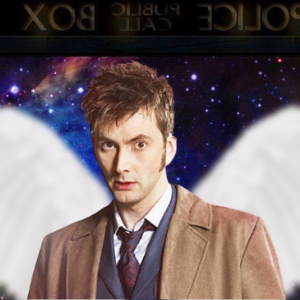 Doctor/Angel inside the TARDIS