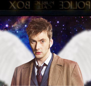 Doctor/Angel inside the TARDIS