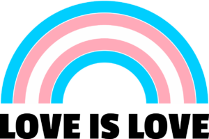 Transgender flag Love is Love